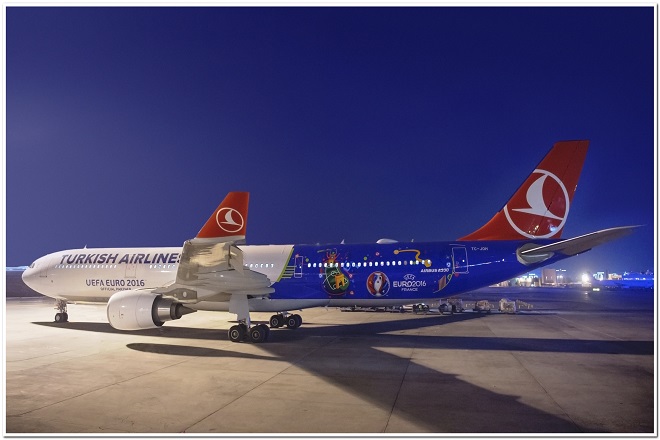 Turkish Airlines: Ένα αεροσκάφος αφιερωμένο στο φετινό  UEFA EURO