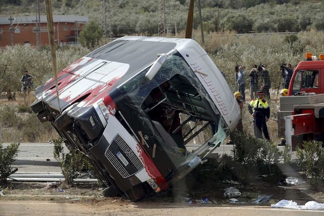 Ισπανία: Ατύχημα με τουριστικό λεωφορείο στη Βαρκελώνη – 24 τραυματίες