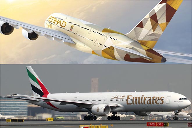 Emirates και Etihad Airways ενώνουν τις δυνάμεις τους