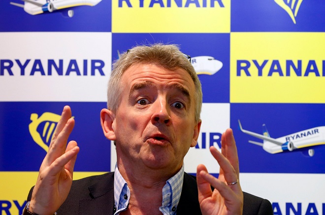 Προειδοποίηση CEO της Ryanair: Ένα σκληρό Brexit θα καθηλώσει τα αεροσκάφη για εβδομάδες