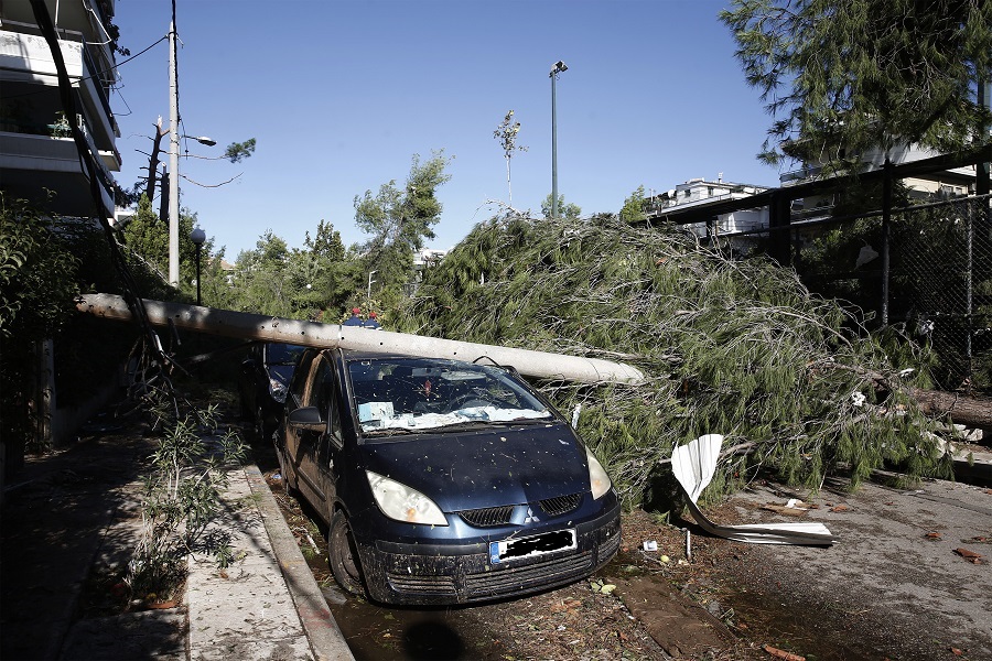 60 κλήσεις έλαβε η Πυροσβεστική λόγω της κακοκαιρίας σε διάφορες περιοχές