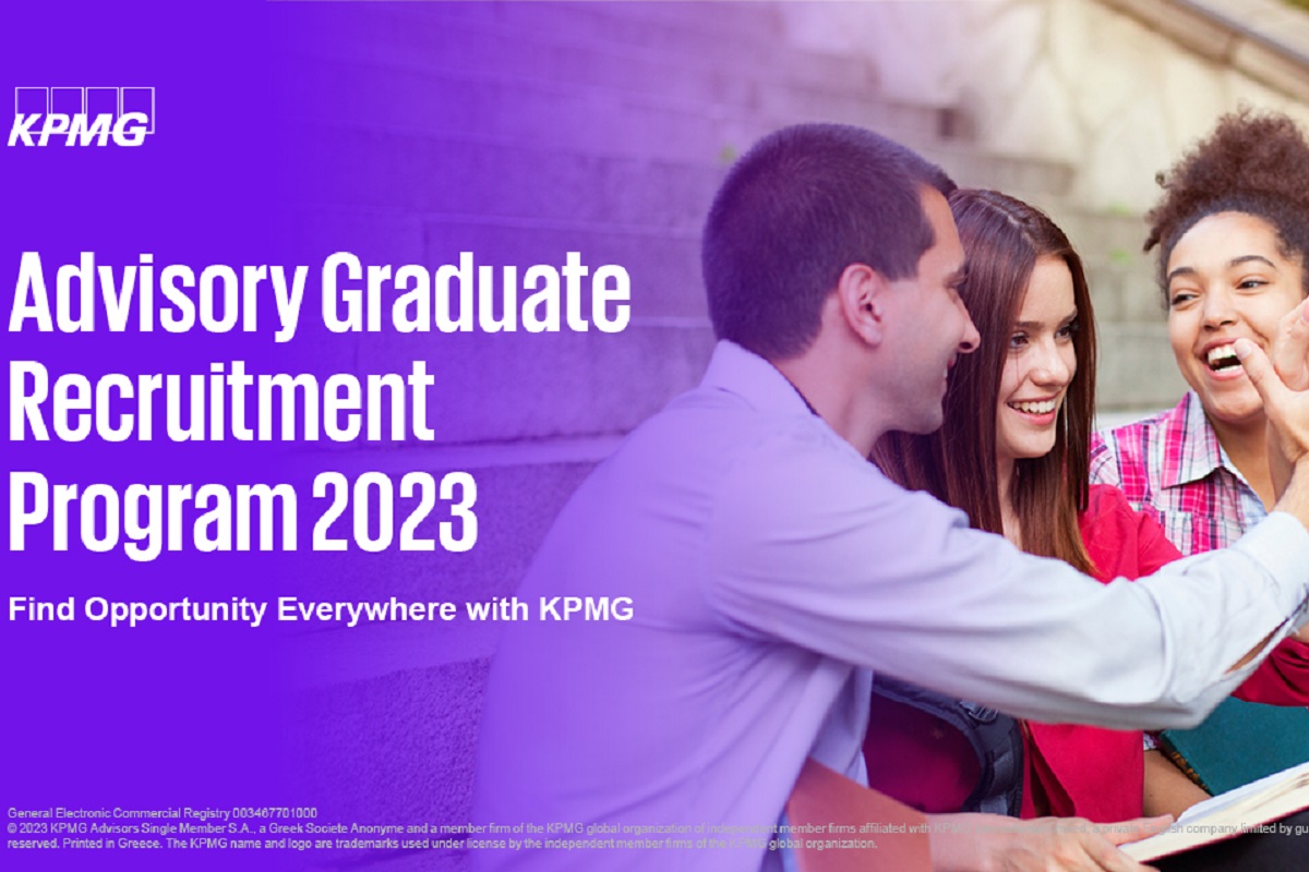 Το KPMG Advisory Graduate Recruitment Program για το έτος 2023 μόλις άρχισε