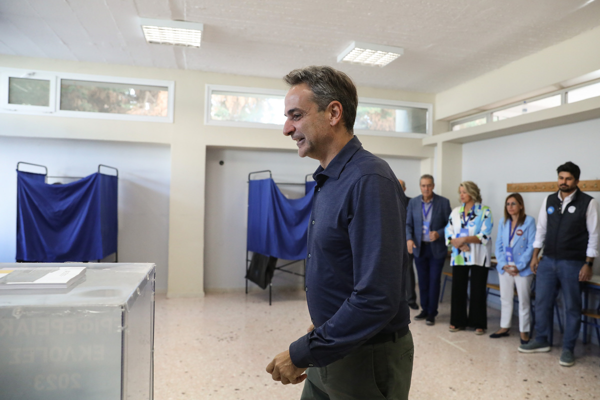 Ψήφισε ο Κυριάκος Μητσοτάκης -«Να εκλέξουμε ανθρώπους που ασπάζονται το όραμά μας για μια καλύτερη Ελλάδα»