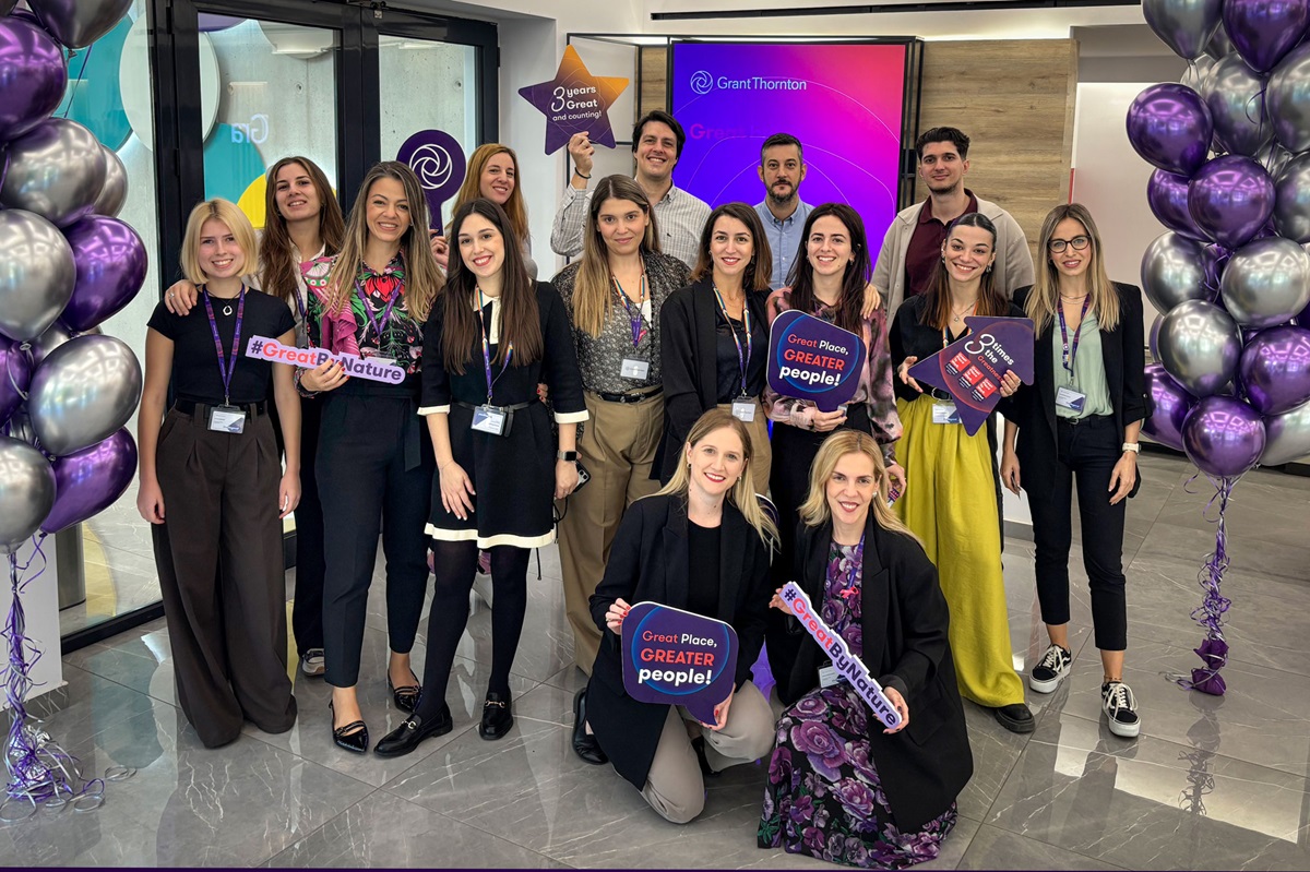 Η Grant Thornton αναγνωρίζεται ως Great Place to Work για 3η συνεχή χρονιά